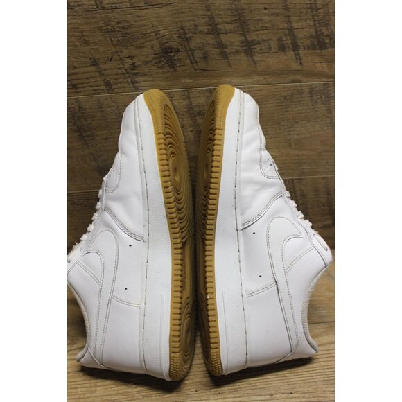 Nike Air Force 1 '07 low top OG white‎ leather gum sole athletic sneakers 11.5 - Picture 5 of 16
